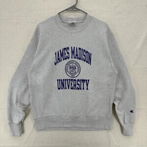 James Madison University Champion Reverse Weave Sweatshirt Size Medium Vintage